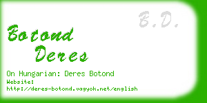 botond deres business card